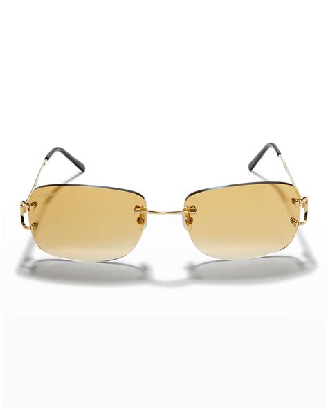 cartier rimless sunglasses mens|cartier sunglasses for men price.